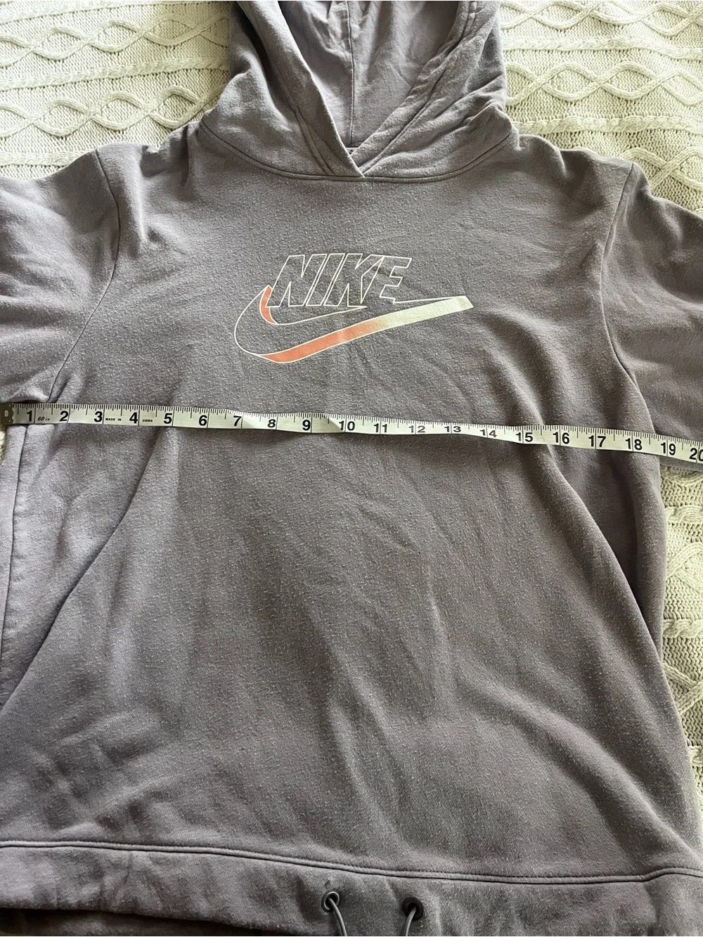 Nike Lavender Pullover Hoodie Lightweight Good Condition Size XS
